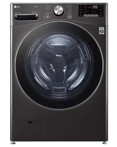 غسالة ال جى اتوماتيك امامية كومبو تنشيف 100% 21 كيلو غسيل ،12 كيلو تجفيف استيل اسود كفاءة ب WS2112BST