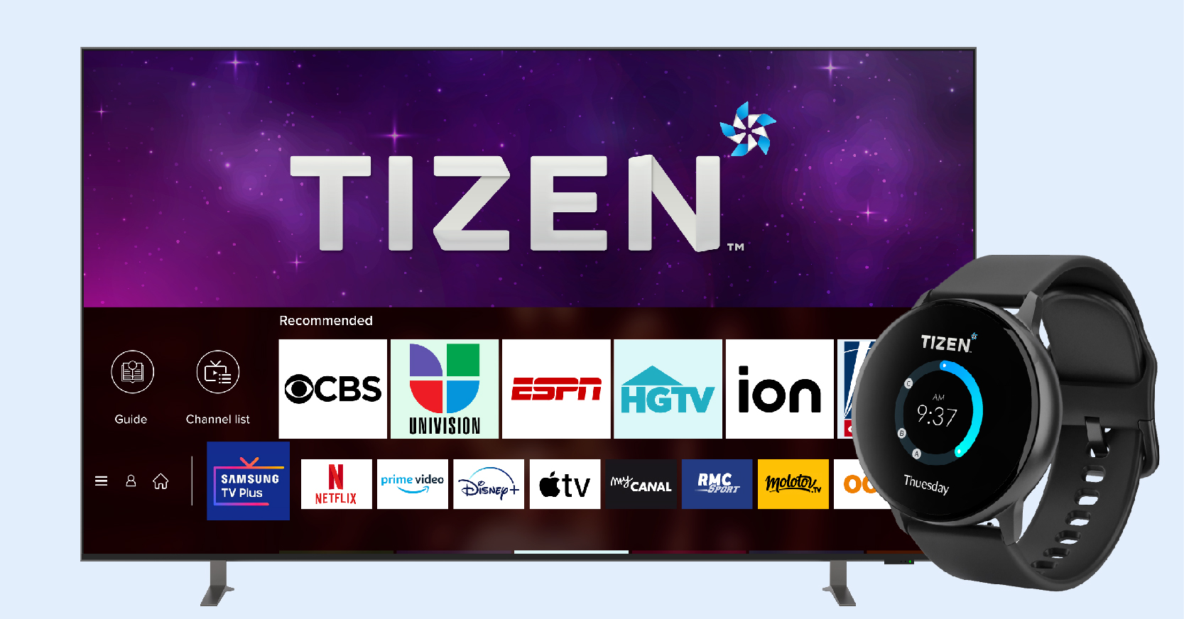 تلفزيون سامسونج نظام Tizen