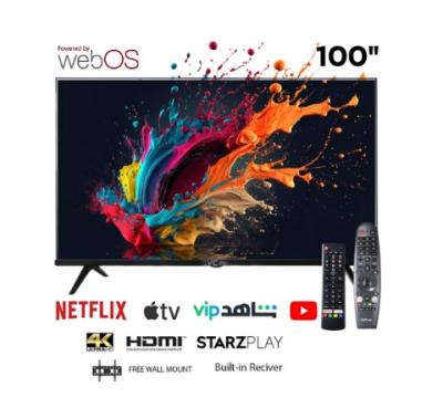 شاشة جي في سي برو 4K , WebOs سمارت QLED 100 بوصة , GVC-100WS7200