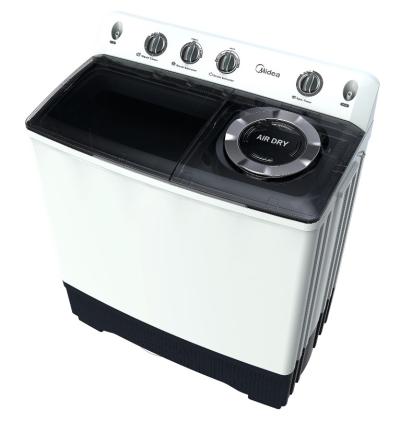 غساله ميديا حوضين 14 كيلو غسيل 10 ك تنشيف ابيض ( غطاء اسود ) (TW140ADN(B