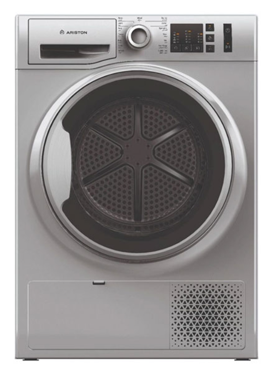 اريستون نشافة تعبئه امامية 8 كيلو، 15 برنامج مع مكثف، فضى, NTSCM108BS