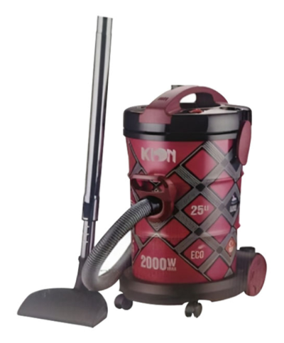 مكنسة برميل كيون 25 لتر 2000 وات تركي – أحمر   OR-DVC603