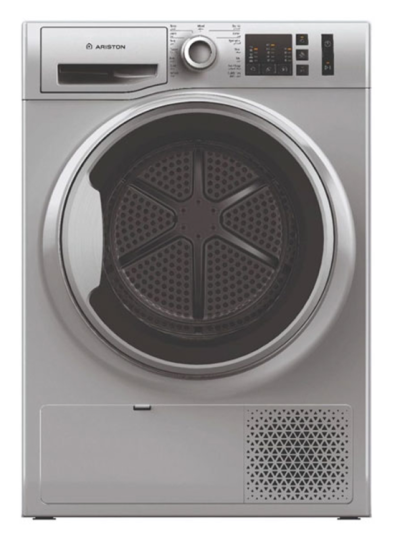 اريستون نشافة تعبئه امامية 8 كيلو، 15 برنامج مع مكثف، فضى, NTSCM108BS